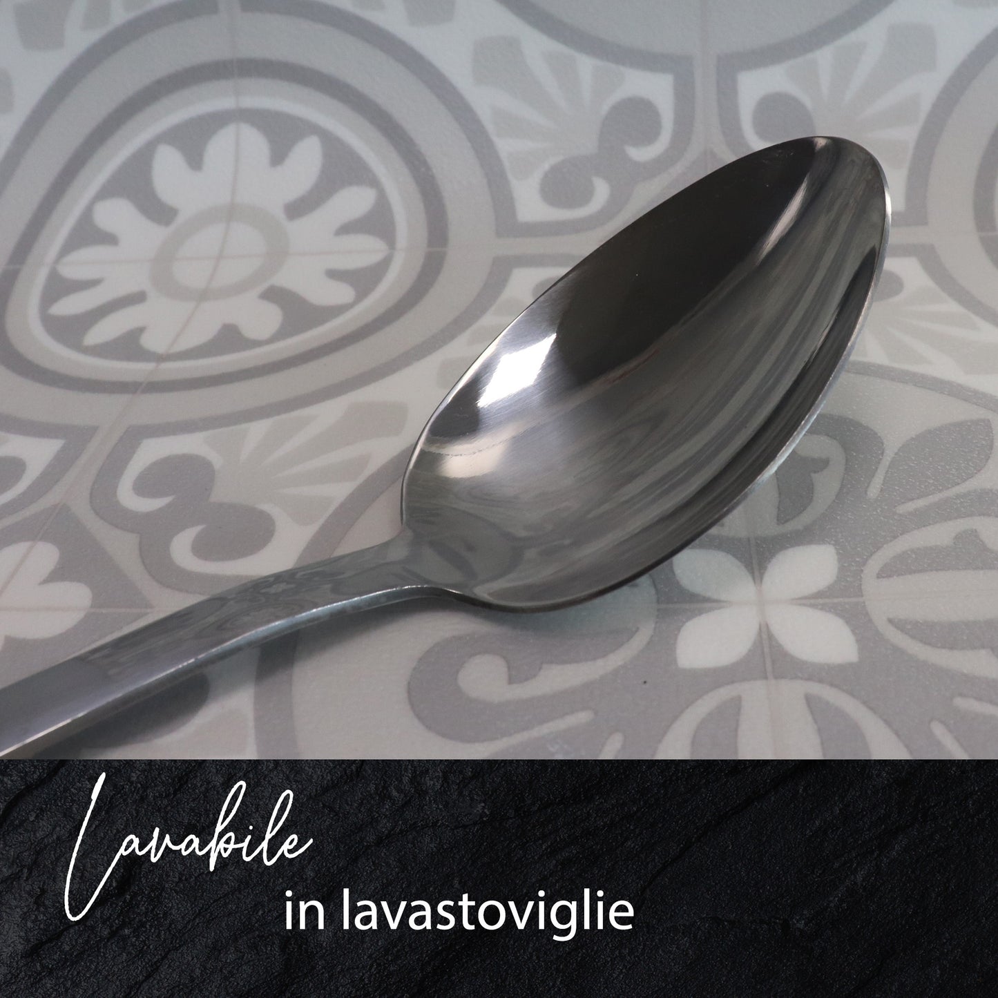 Set da 5 mestoli da cucina, in acciaio inox