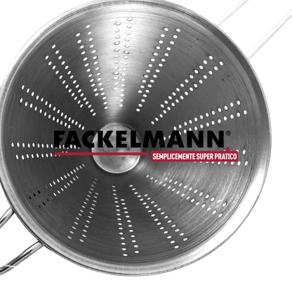 Fackelmann Set 2 Colini a Rete Fina Conici, Filtro da Cucina Professionale per Brodi, Salse, Zuppe, Spremute e Creme - Colino Cinese da 16 cm e 20 cm in Acciaio Inox - Lavabili in Lavastoviglie