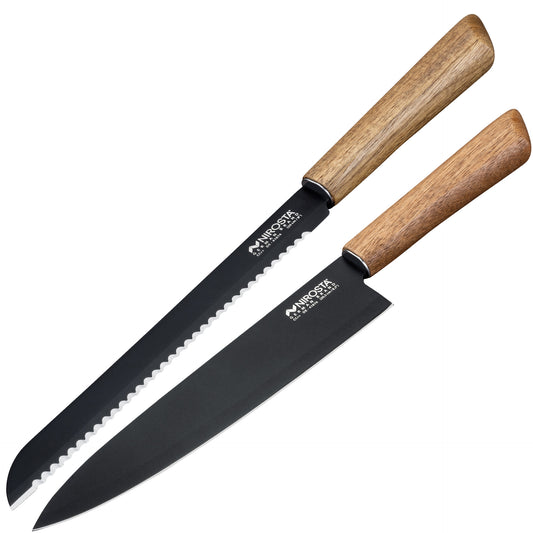 Set Coltello Pane e Coltello Chef Multiuso, Linea Flow