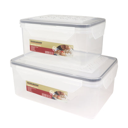 Set di due contenitori rettangolari, 2l e 3.6l