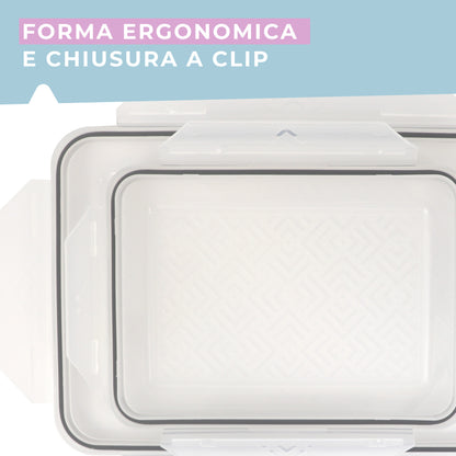 Set di due contenitori rettangolari, 2l e 3.6l