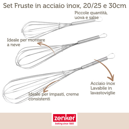 Set 3 Fruste da cucina, 20,25, 30 cm