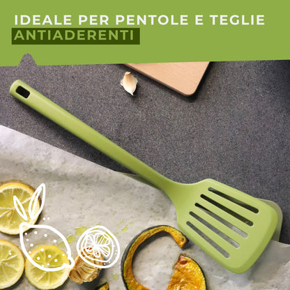 Set di Utensili in silicone, 5 pezzi, Linea Oliva