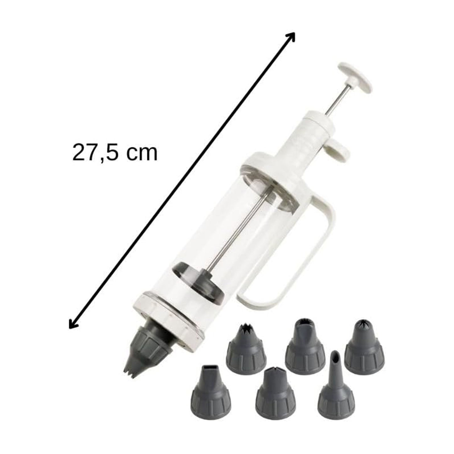 Siringa per guarnire, con 6 beccucci