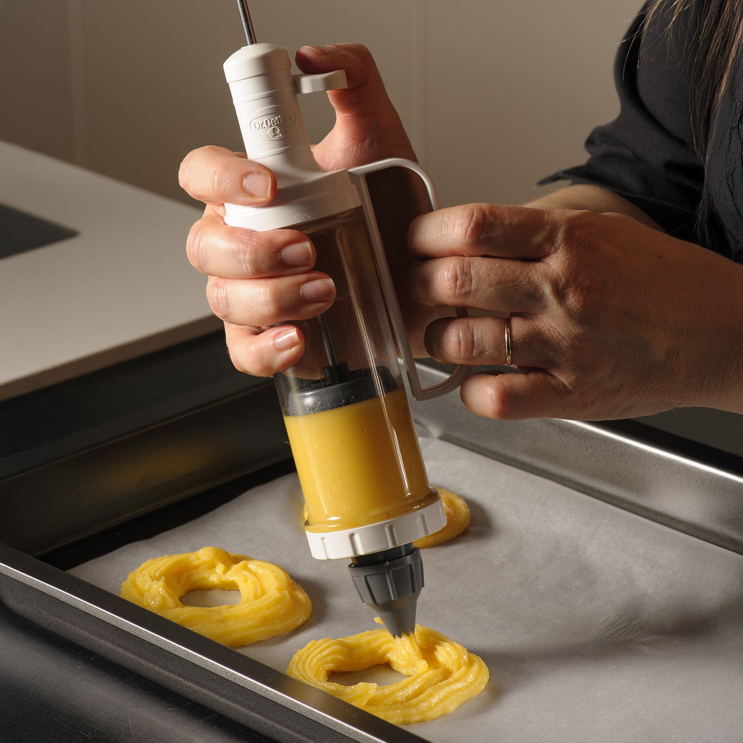 Siringa per guarnire, con 6 beccucci