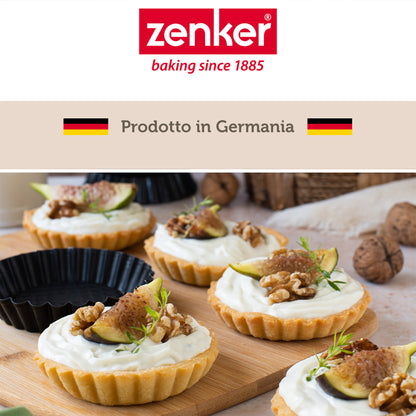 Stampi per crostatine 6pz, Linea Black Metallic