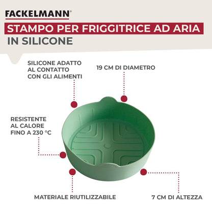 Stampo Friggitrice ad aria rotondo, in silicone, Linea Ocean