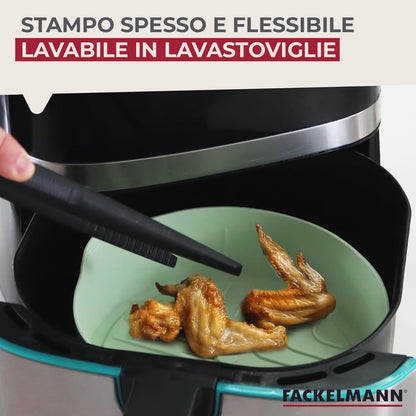 Stampo Friggitrice ad aria rotondo, in silicone, Linea Ocean