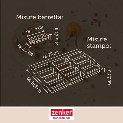 Stampo per barrette, 12 impronte