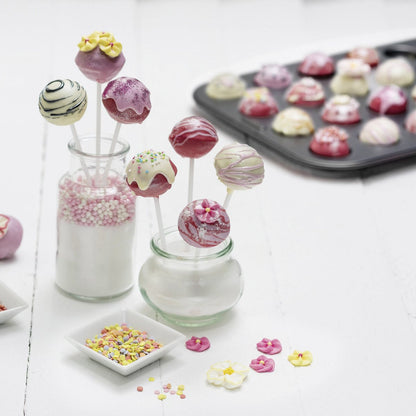Stampi per cake pop, con bastoncini e sacchetti, 38 x 26 cm