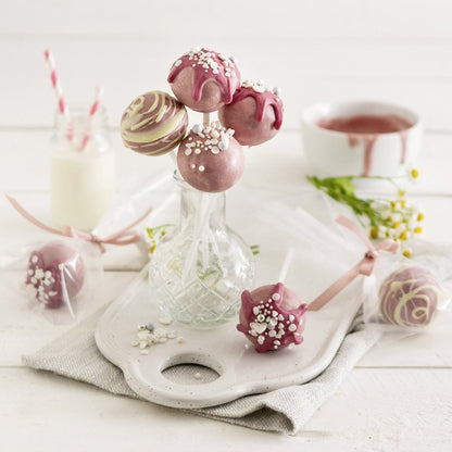 Stampi per cake pop, con bastoncini e sacchetti, 38 x 26 cm