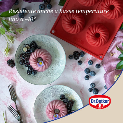 Stampo ciambelle budino 6 impronte in silicone Ø5cm, Linea Flexxibel