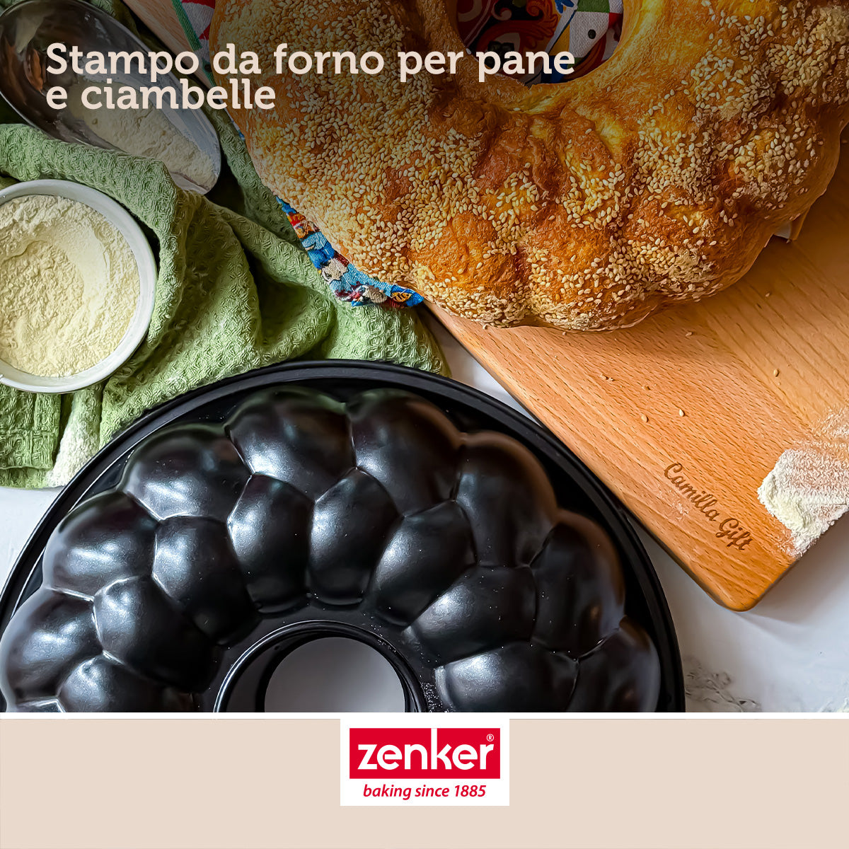 Stampo per ciambelloni e pane, 32 cm