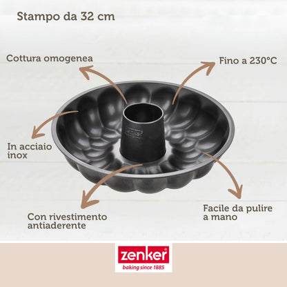 Stampo per ciambelloni e pane, 32 cm