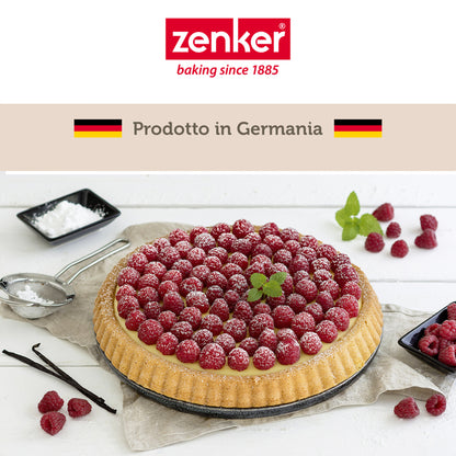 Stampo per crostata Furbo con bordo scanalato, Ø28 cm Linea Black Metallic