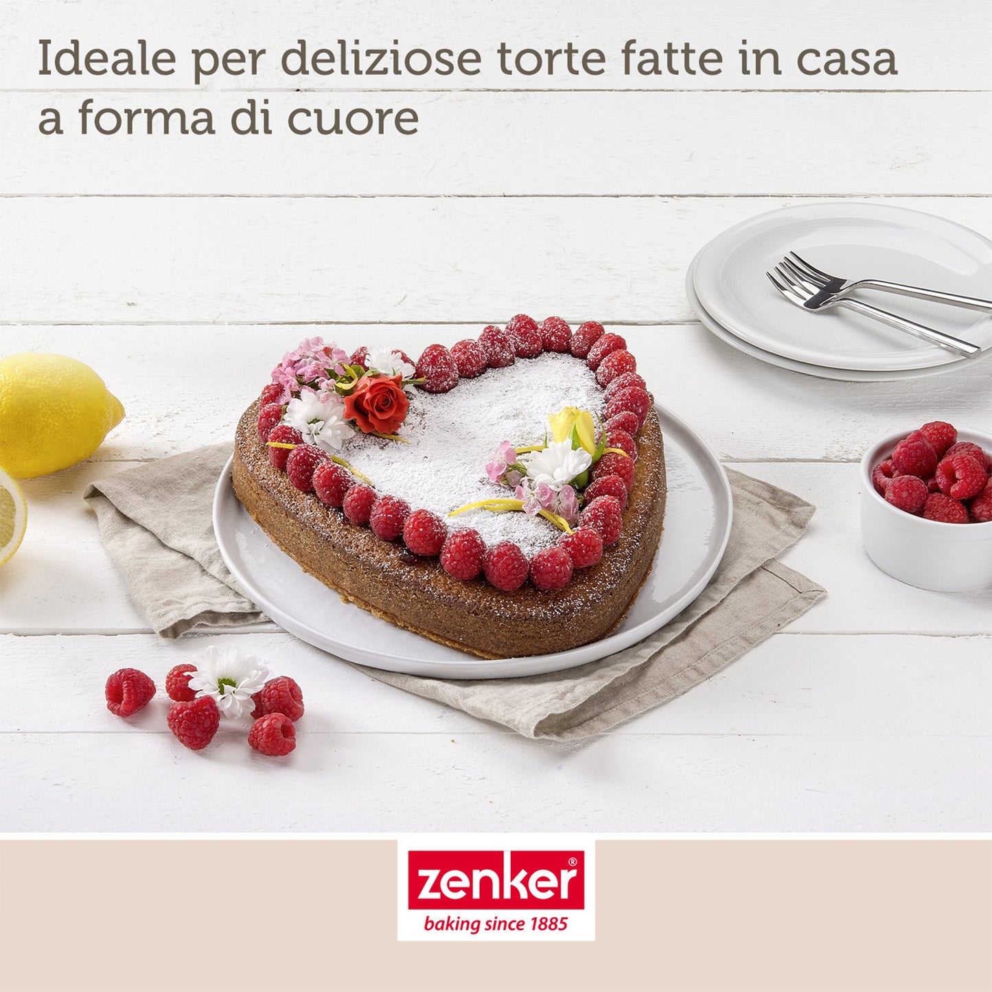 Stampo apribile a cerniera, forma cuore, 24 x 28cm