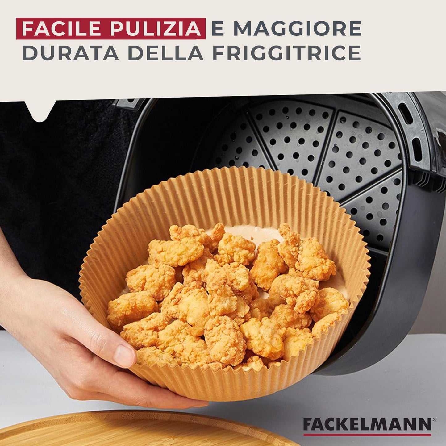 Stampi friggitrice ad aria, 16 cm, 50 pezzi