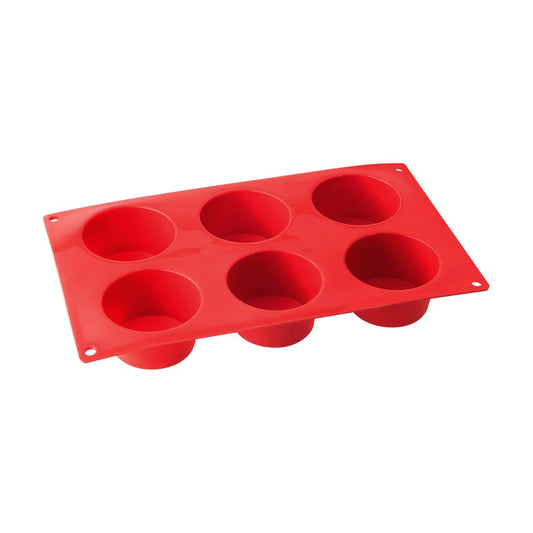 Stampo muffin 6 impronte in silicone Ø5,5cm, Linea Flexxibel