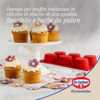 Stampo muffin 6 impronte in silicone Ø5,5cm, Linea Flexxibel
