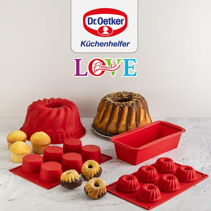 Stampo muffin 6 impronte in silicone Ø5,5cm, Linea Flexxibel