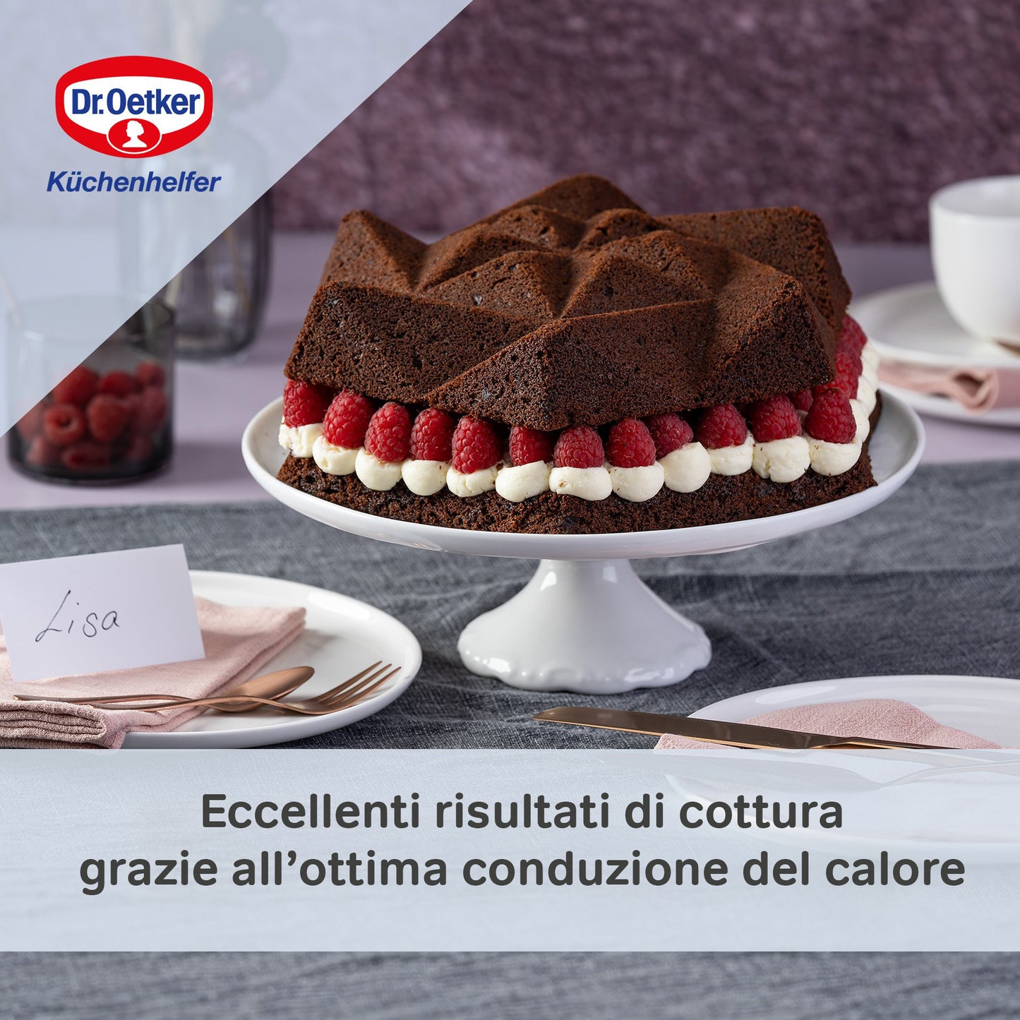 Stampo per torte "Origami" in alluminio pressofuso