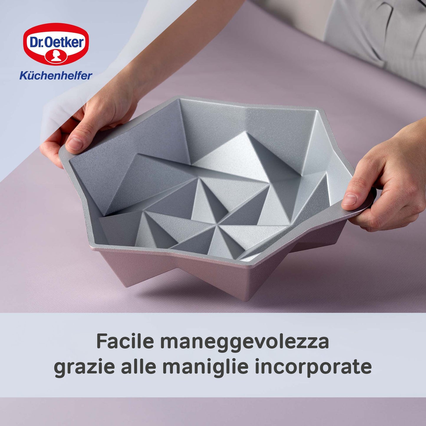 Stampo per torte "Origami" in alluminio pressofuso