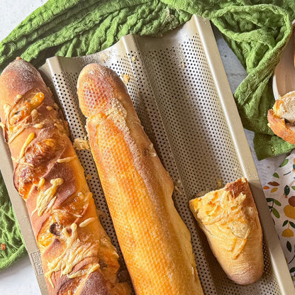 Teglia forata per baguette e panini