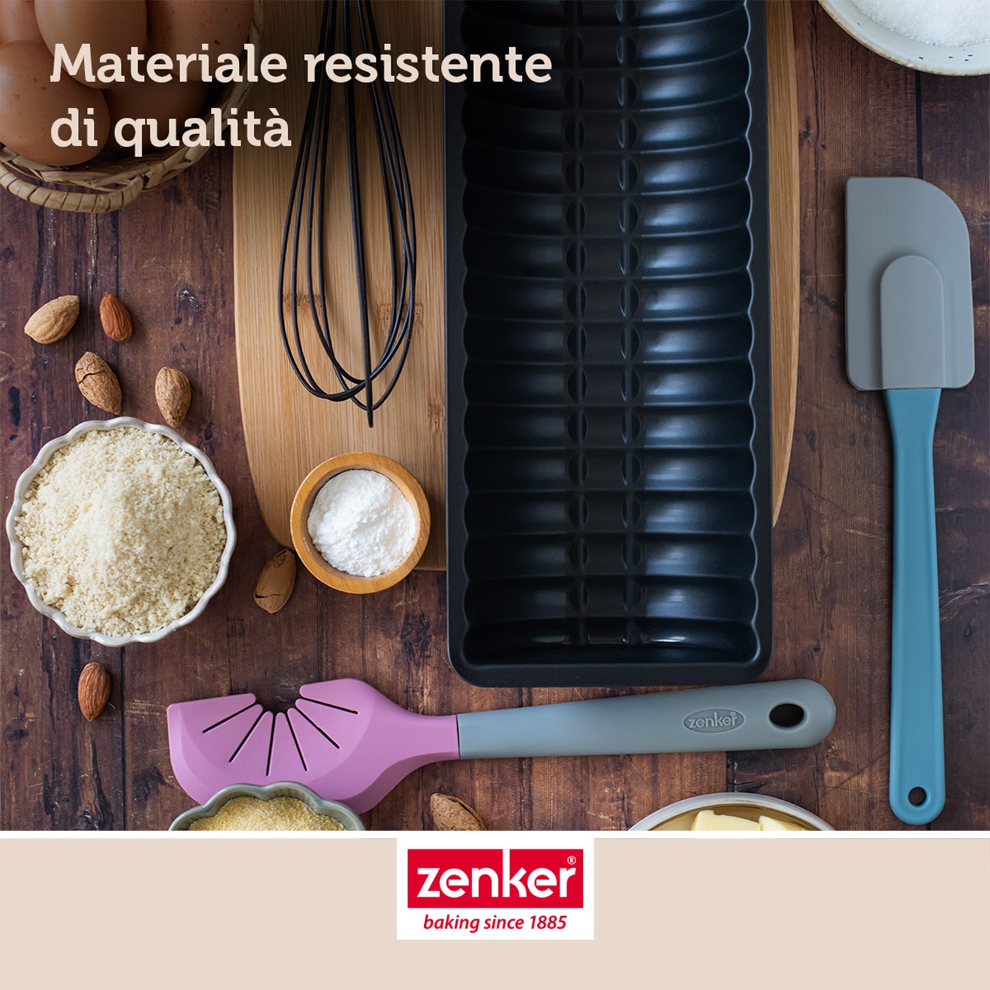 Stampo plumcake semitondo ad onde, 30cm Linea Black Metallic