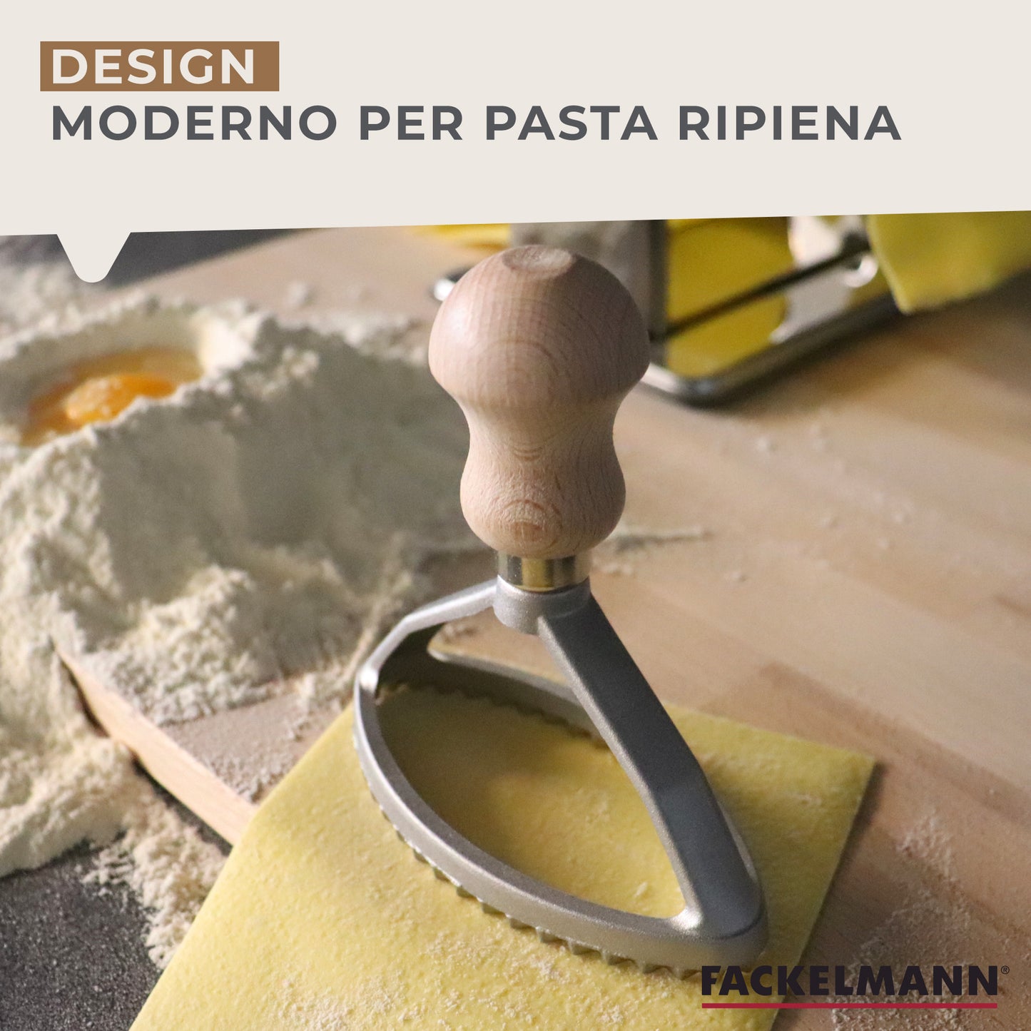 Stampino per ravioli, forma ovale, Fackelmann