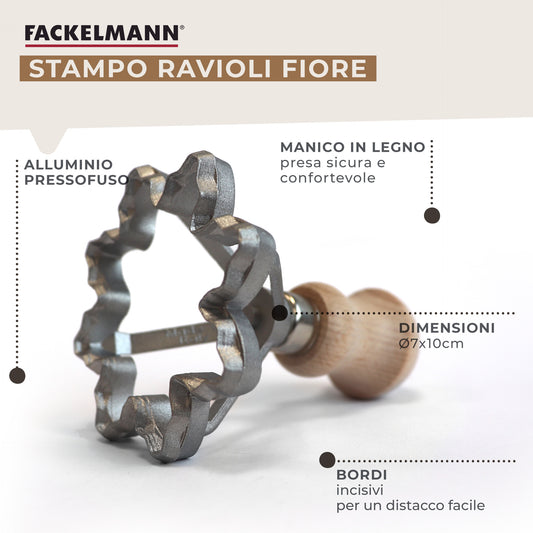 Stampo per ravioli, a forma di fiore, Fackelmann