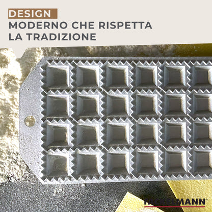 Stampo per raviolini quadrati 48 impronte, Fackelmann