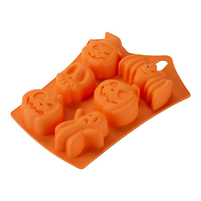 Stampo in Silicone a 6 impronte Halloween, per Mini Torte e Dolci, Zenker, 23x17,5 cm, Zenker