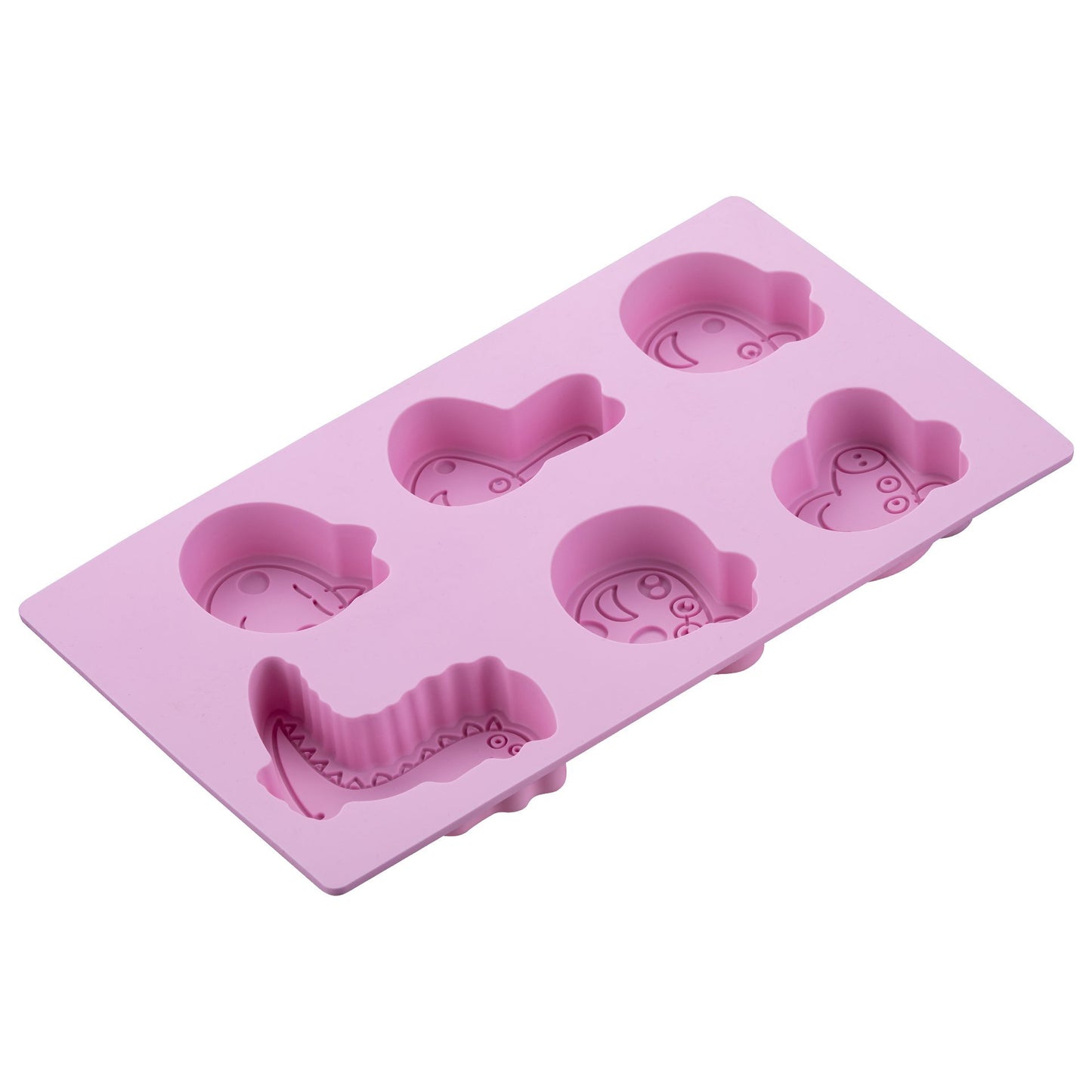 Stampo per 6 mini tortine in silicone a tema Peppa Pig