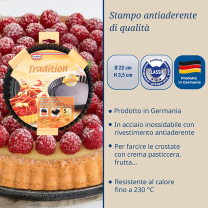 Stampo furbo Crostata Ø22 cm, Linea Tradition
