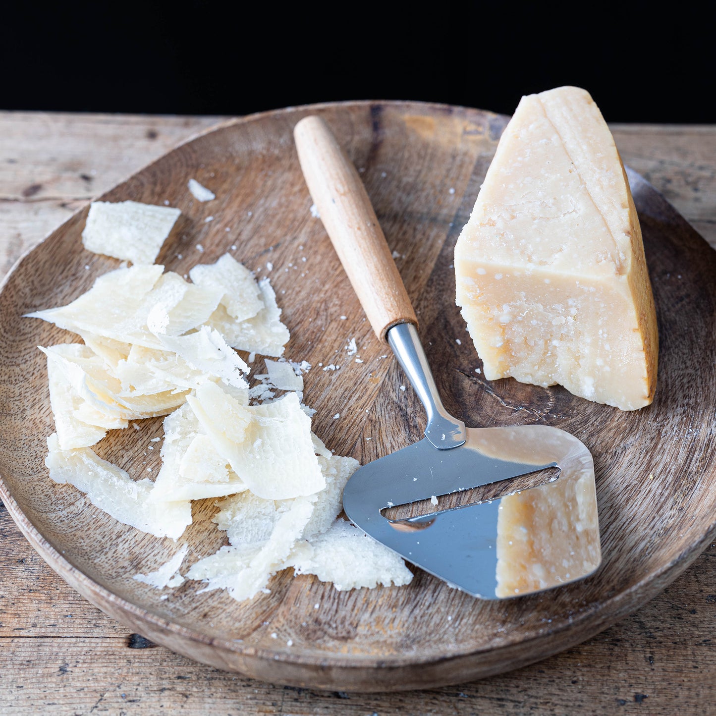 Affetta formaggio manico in legno, linea Sybaris