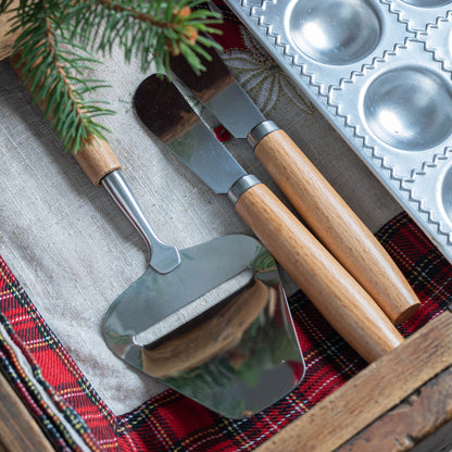 Affetta formaggio manico in legno, linea Sybaris