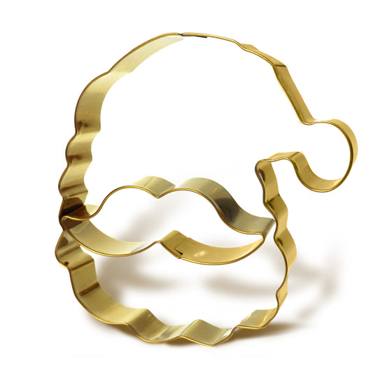 Taglia biscotti forma Babbo Natale,  2 pz, in acciaio inox