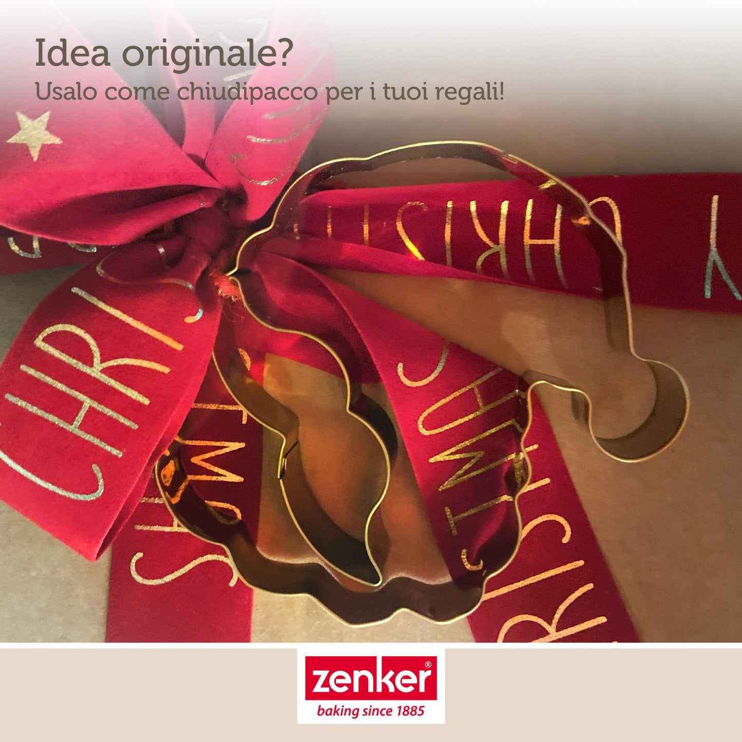 Taglia biscotti forma Babbo Natale,  2 pz, in acciaio inox