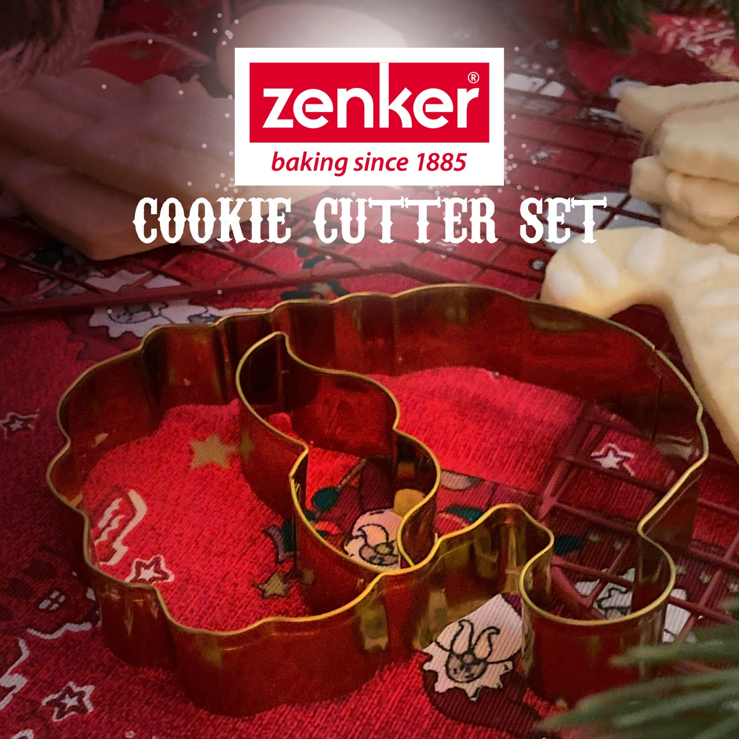 Taglia biscotti forma Babbo Natale,  2 pz, in acciaio inox