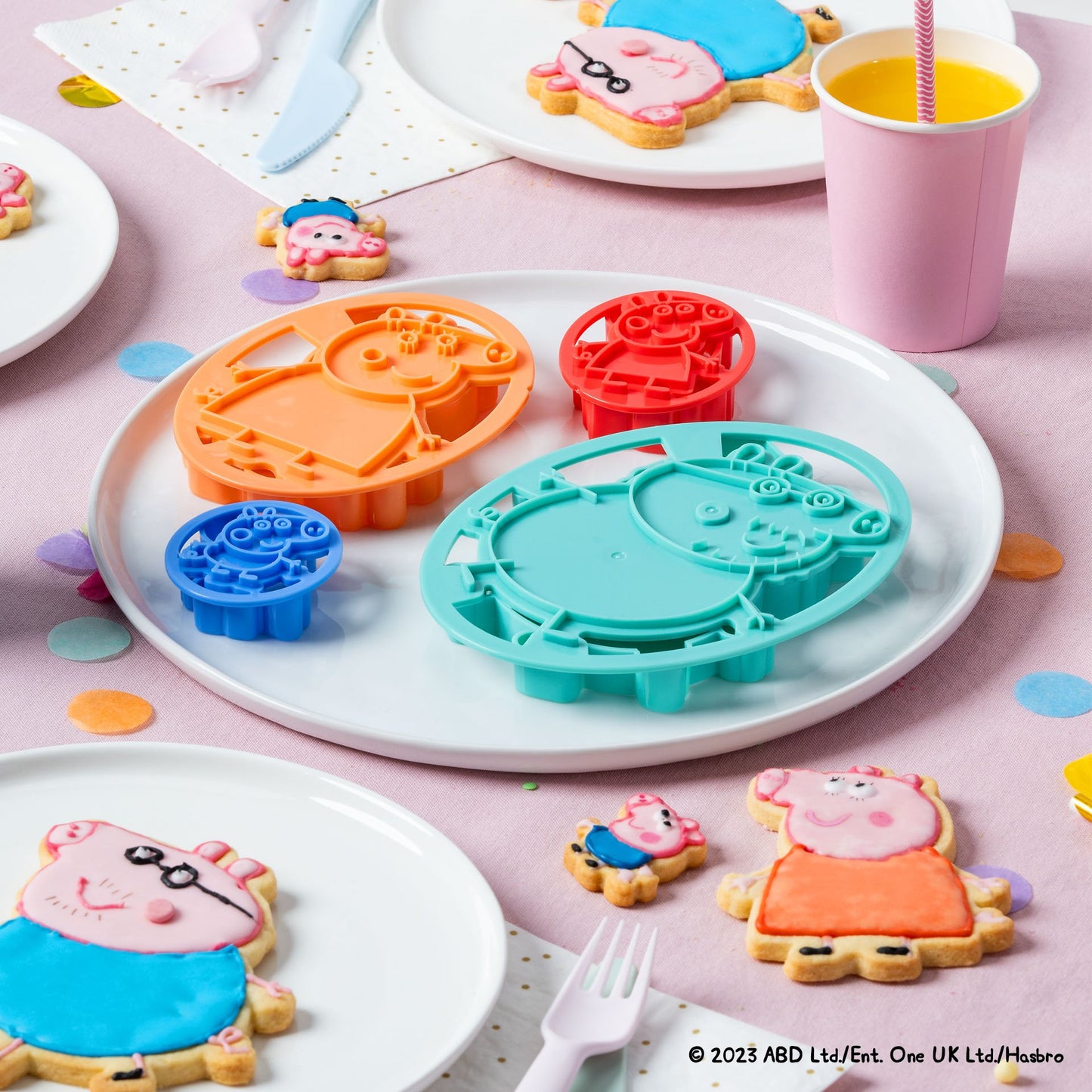 Taglia biscotti, 4 pezzi, design Peppa Pig