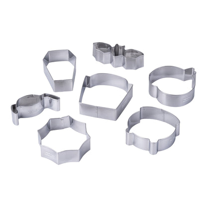 Set 7 Tagliabiscotti Halloween in acciaio inox, lavabili in lavastoviglie, Zenker