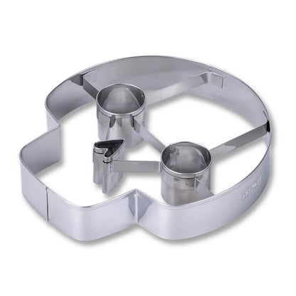 Tagliabiscotto Teschio di Halloween, in acciaio Inox, 15x17 cm, Zenker