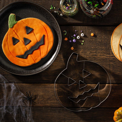Tagliabiscotti Forma di zucca Halloween, in Acciaio inox, 21,6 cm, Zenker