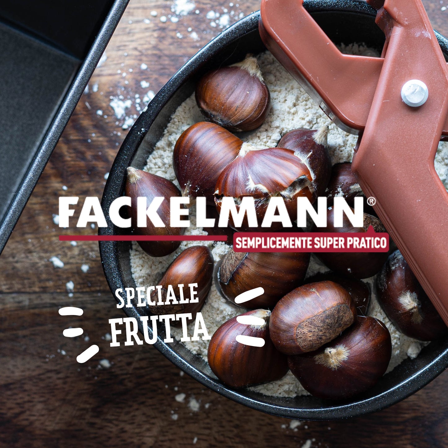 Taglia castagne con lama seghettata, Fackelmann