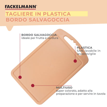 Tagliere in plastica 24x15cm, Linea Summer Party