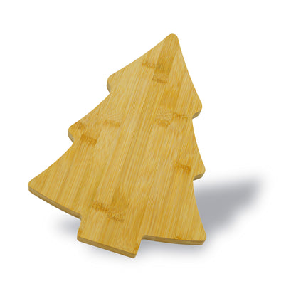 Tagliere a forma di Albero di Natale, in legno di bambù