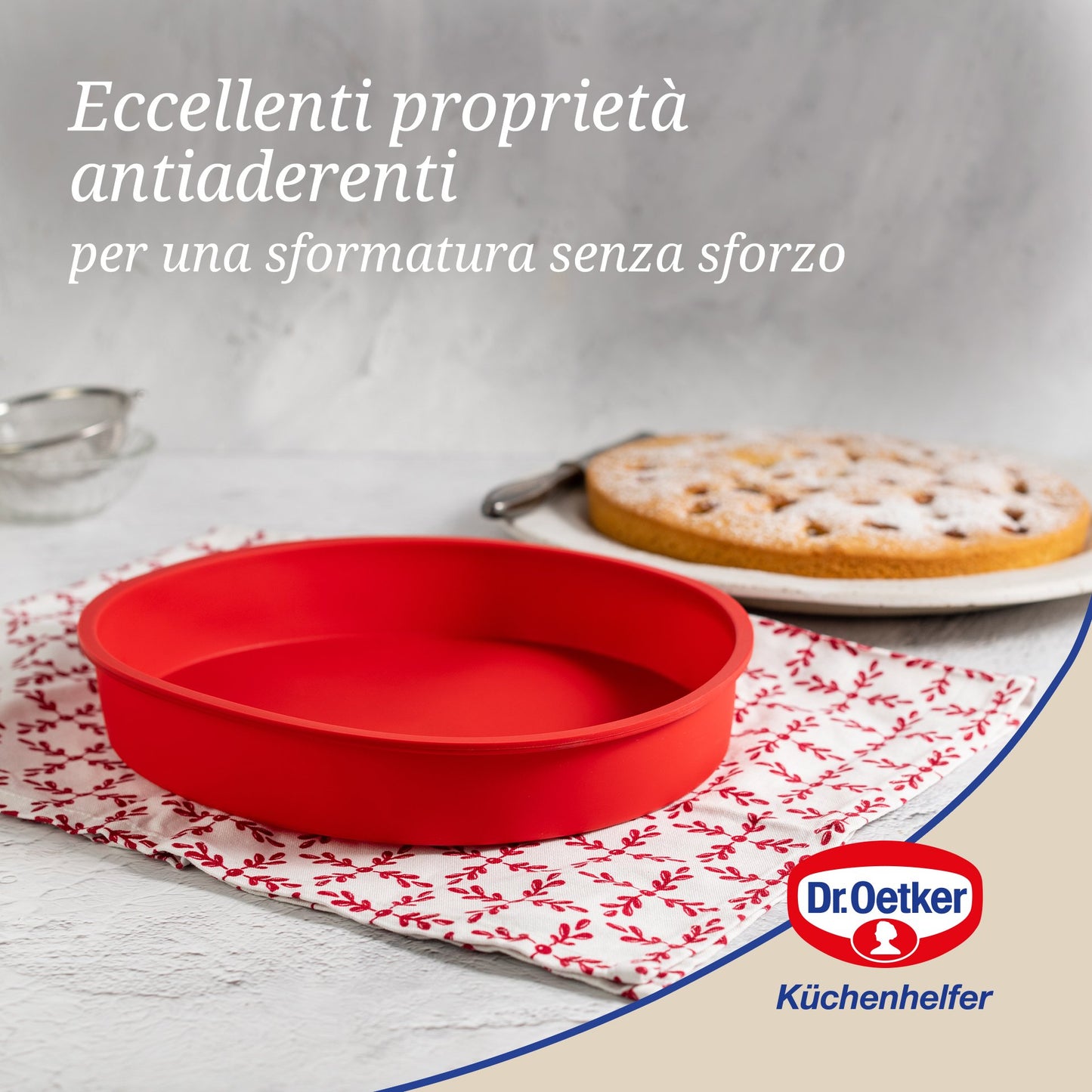 Stampo tondo in silicone Ø26cm, Linea Flexxibel