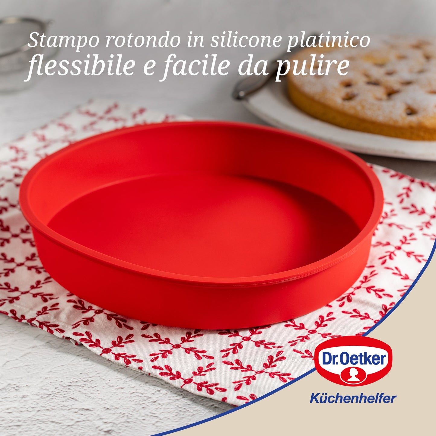 Stampo tondo in silicone Ø26cm, Linea Flexxibel