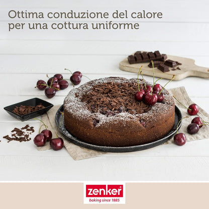 Tortiera antiaderente apribile a cerniera, Ø20cm Linea Black Metallic