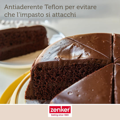 Tortiera antiaderente apribile a cerniera, Ø20cm Linea Black Metallic